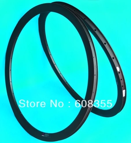 

Full Carbon Matt Road Bike Clincher Wheel Rim 38mm for DIsc Brake HOLES : 28 ,28