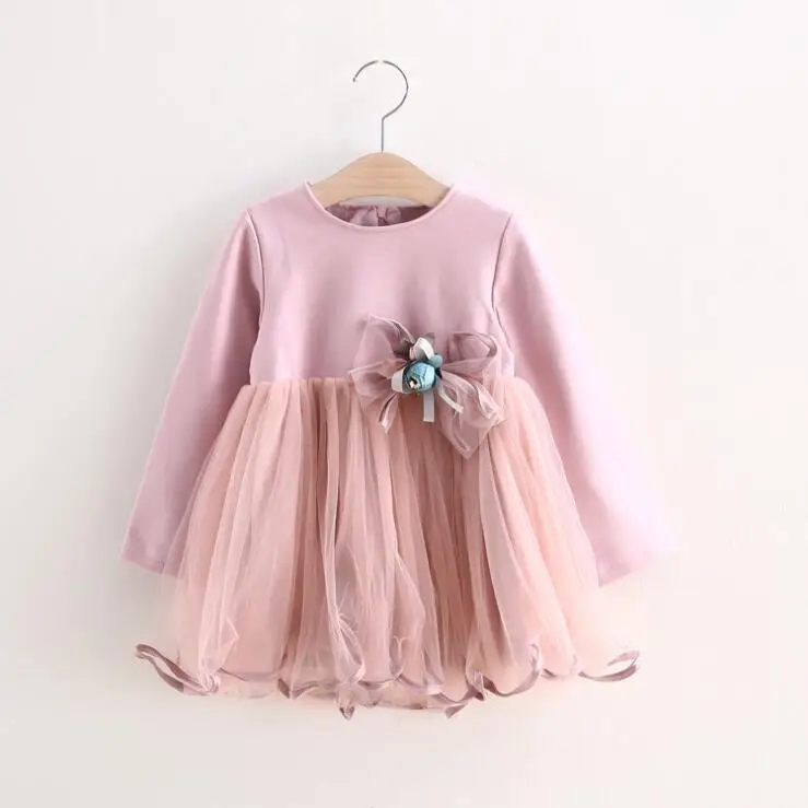 Cici girl boutique платье с фатиновой юбкой длинными рукавами для маленьких девочек