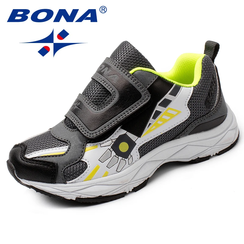 Online BONA nueva llegada estilo Popular niños zapatos casuales niñas sintéticas planos gancho y bucle niños mocasines nuestra puerta zapatillas de moda