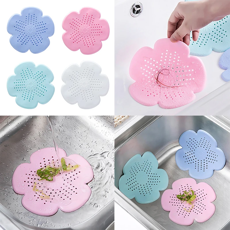 Silicone Sink Drain Filter for Kitchen Bathroom Toilet Bathtub Hair