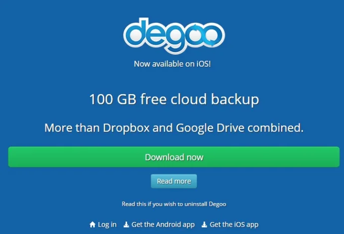 Degoo:最高 603G 免费网络存储,速度 2M/s