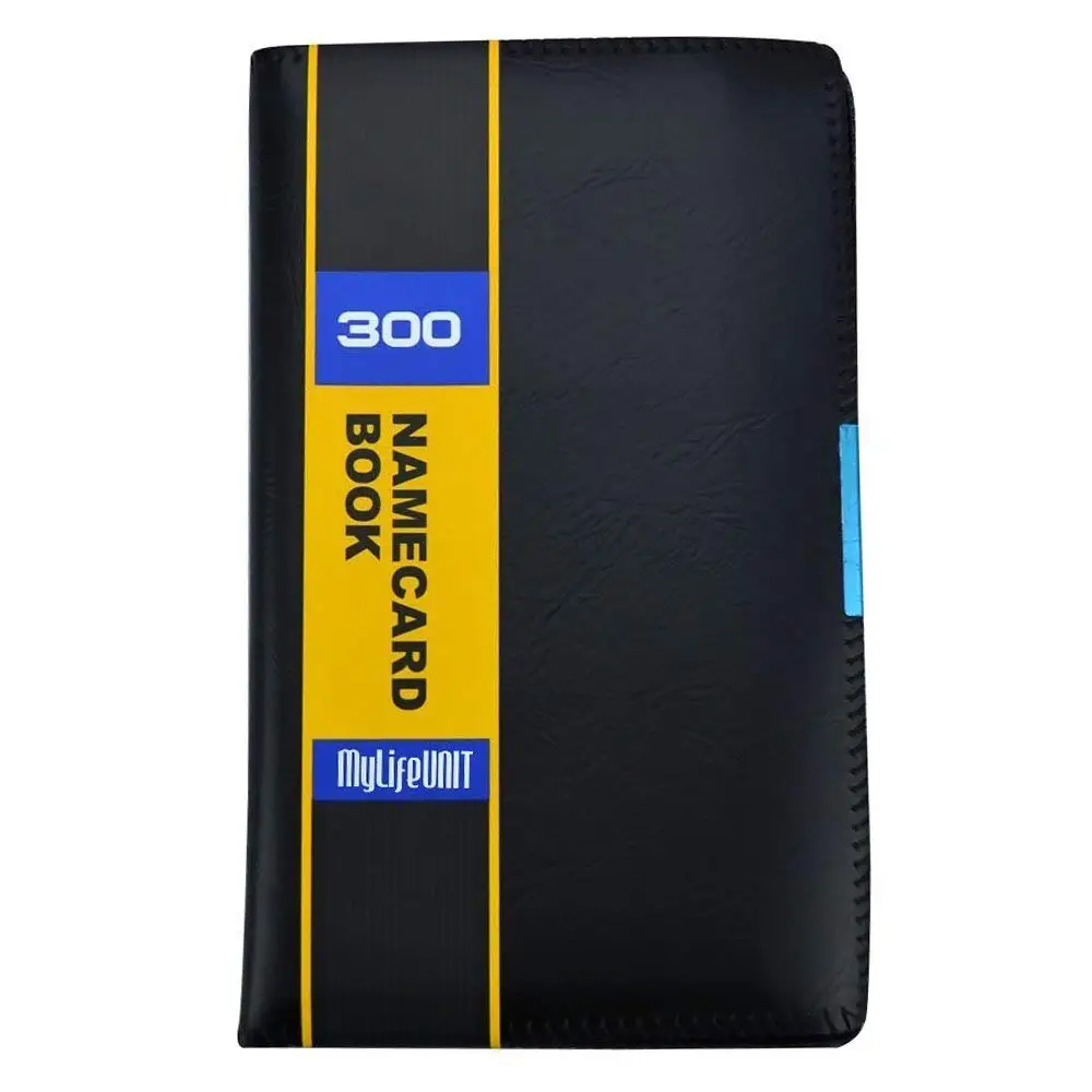 

Bi-fold Business Name Card Book PU Leather Name Card Holder for 300 Cards