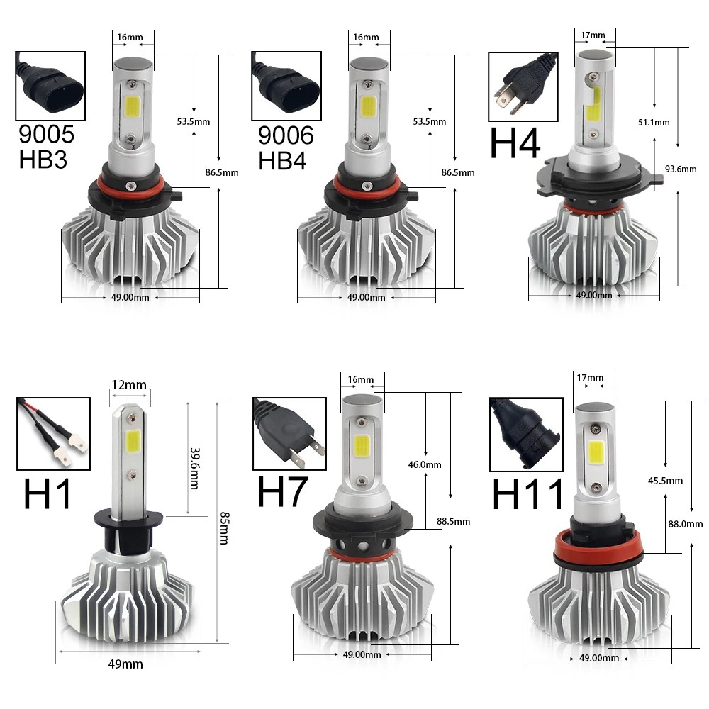 BraveWay светодиодный лампы для мотоциклов светодиодный лед лампы H4 H7 H11 светодиодный головной светильник HB3 HB4 12000LM 6500K 80Вт 12В Автомобильный светильник(светодиодный) диодные лампы