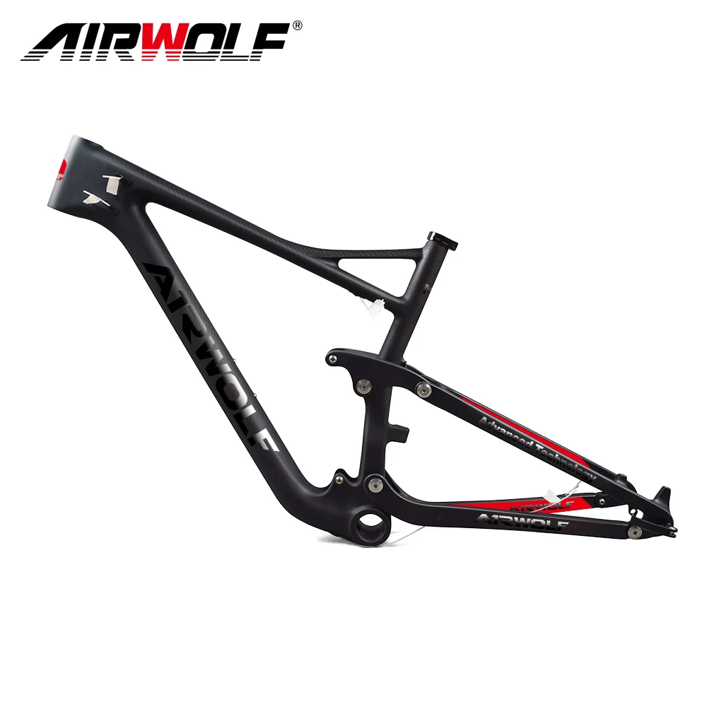 Airwolf новейший эндуро велосипед 29er полная Подвеска карбоновая MTB рама с дисковым тормозом 160 мм путешествия 122 мм карбоновая рама 29er