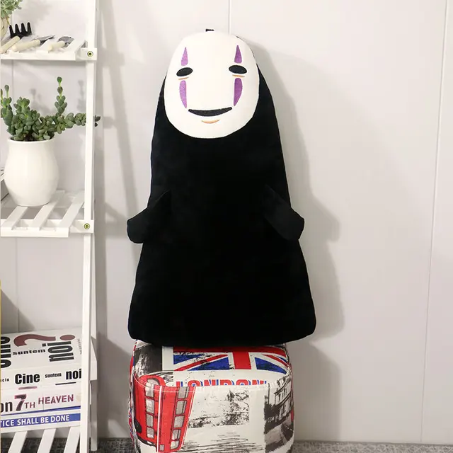 40/60cm Spirited Away Faceless Man No Face Plush No Face Ghost Fashion Stuffed Plush Toys Doll for Children Kids Gift