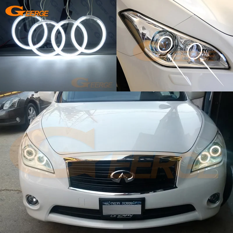 

For NISSAN FUGA Y51 2011 2012 2013 2014 Excellent angel eyes Ultra bright illumination CCFL Angel Eyes kit