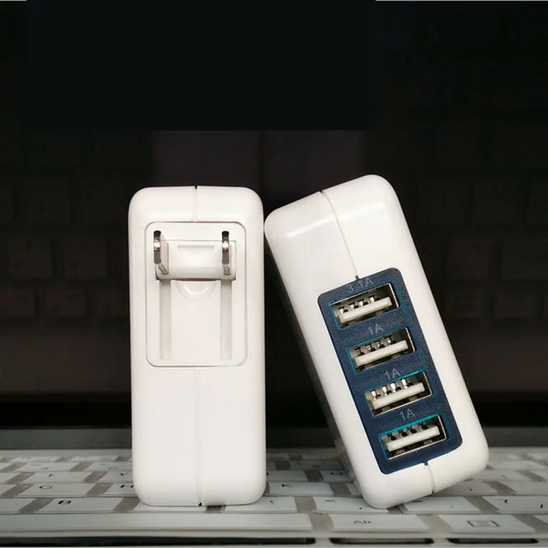 Smart usb Зарядное устройство 4 Порты и разъёмы ЕС США подключить несколько сетевой адаптер мобильный телефон устройства 5 В 3.1a быстрой зарядки для iphone для Android