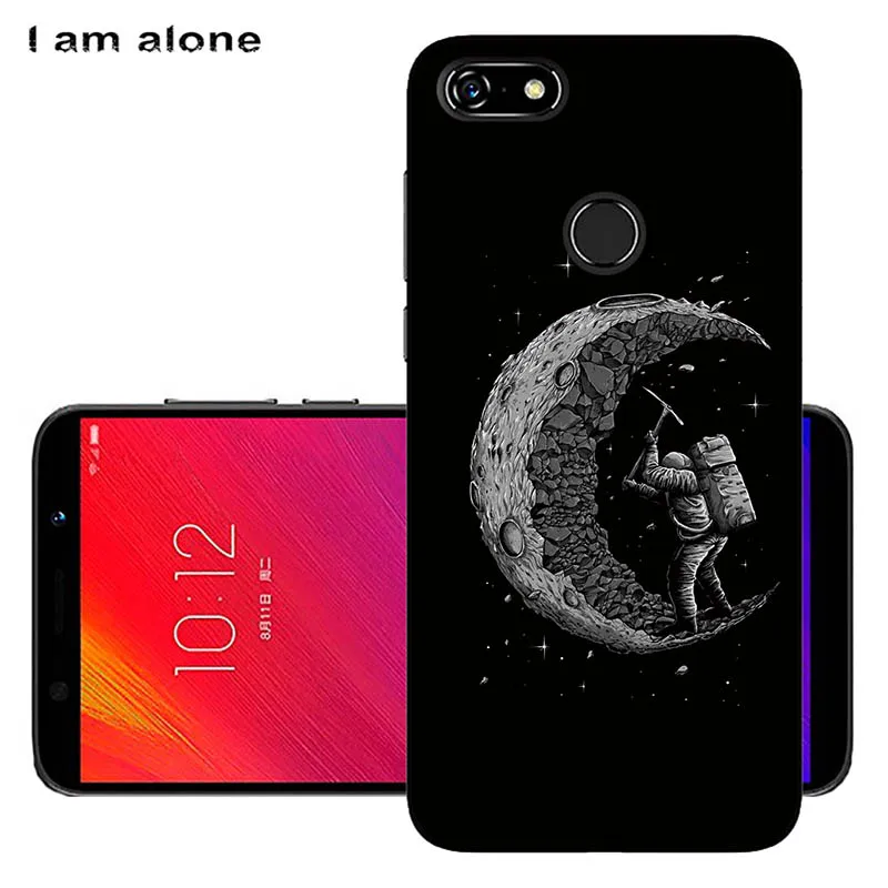 Чехлы для телефонов I am alone для lenovo A5, 5,45 дюймов, модные чехлы из мягкого ТПУ для мобильных телефонов, милые цветные цветочные чехлы для мобильных телефонов - Цвет: Black TPU U37