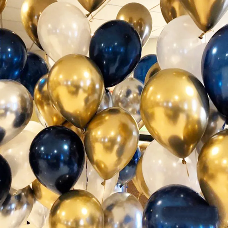 10 шт. металлические шары золотые конфетти латексные шары украшения для дня рождения для детей и взрослых воздушные шары для свадебной вечеринки