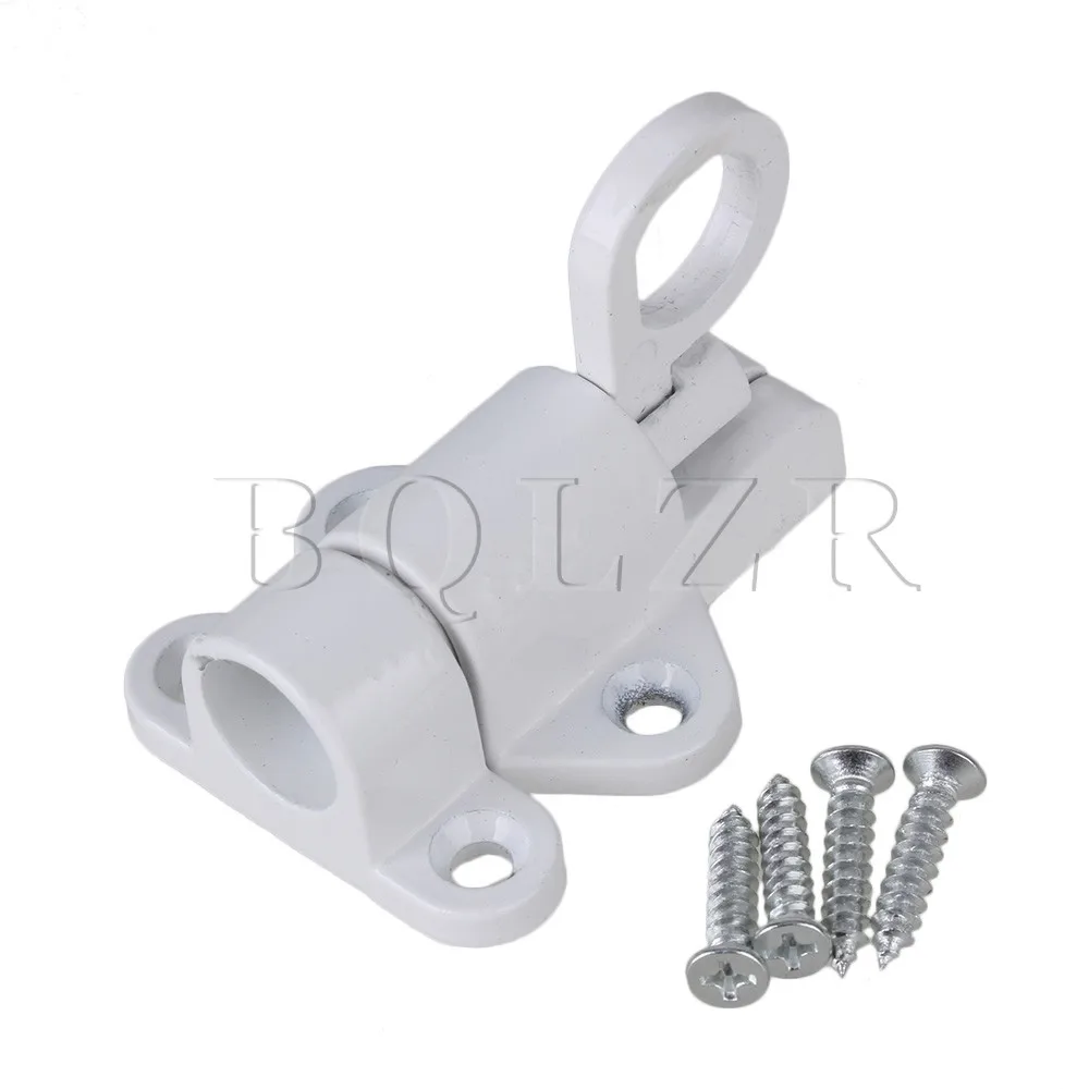 BQLZR Securit Aluminum Alloy White Bathroom Door Lock Catch Latch Bolt