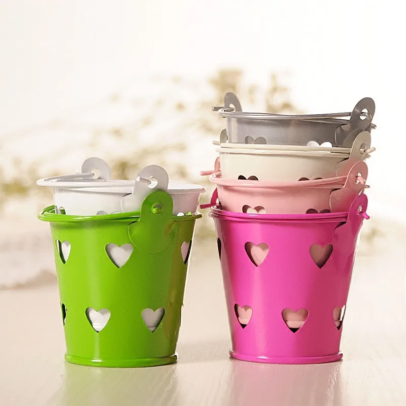 

Mini Metal Bucket Tin Candy Box Buckets for Wedding Party Souvenirs Gift Pails Event & Party Supplies Wholesale 7A0493