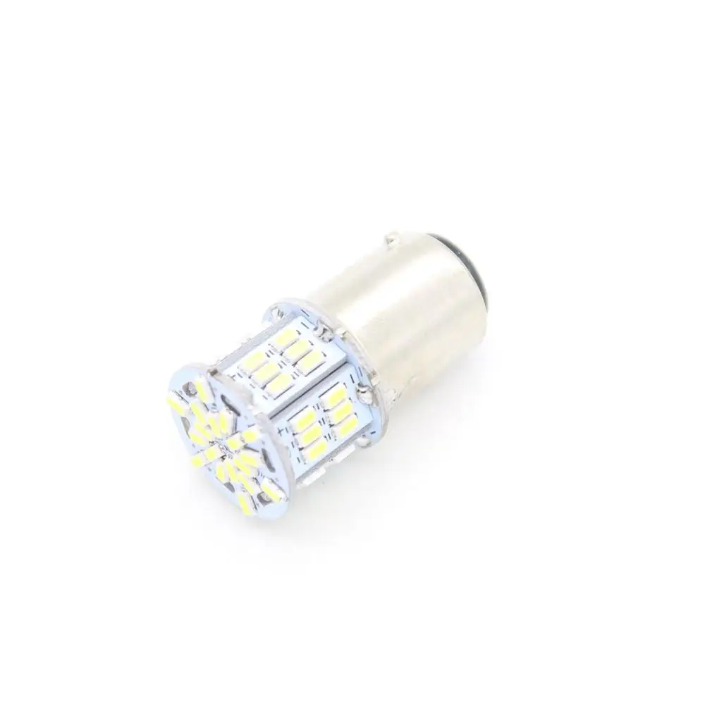 

1X Auto Bay15D1157 Bulb P21 5W 54 LED 3014 S25 Newest White Addition Break Light Warning High Mount Light Lamp Car Styling