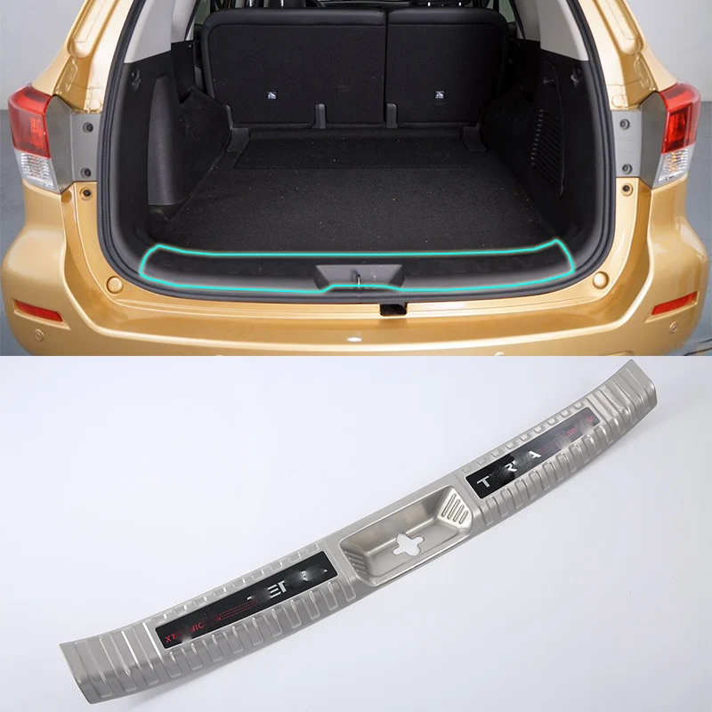 

Stainless steel car accessories inner rear bumper foot plate For Nissan 2018 TERRA