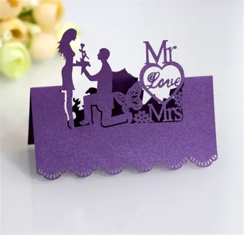 

Laser Cut Place Cards Proposal Laser Cutting Paper Carving Name Cards 100pcs