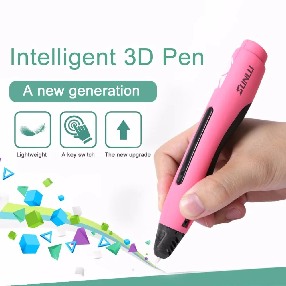 3D Рисунок печать Ручка с нитей Творческий рисовал рисунок пером Перезаряжаемые принтер для детей и взрослых 3D принтер Ручка
