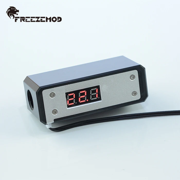 FREEZEMOD Серебряная версия компьютер кулер для воды температура чувство POM цифровой Мониторинг прямо через. WDXS-T1