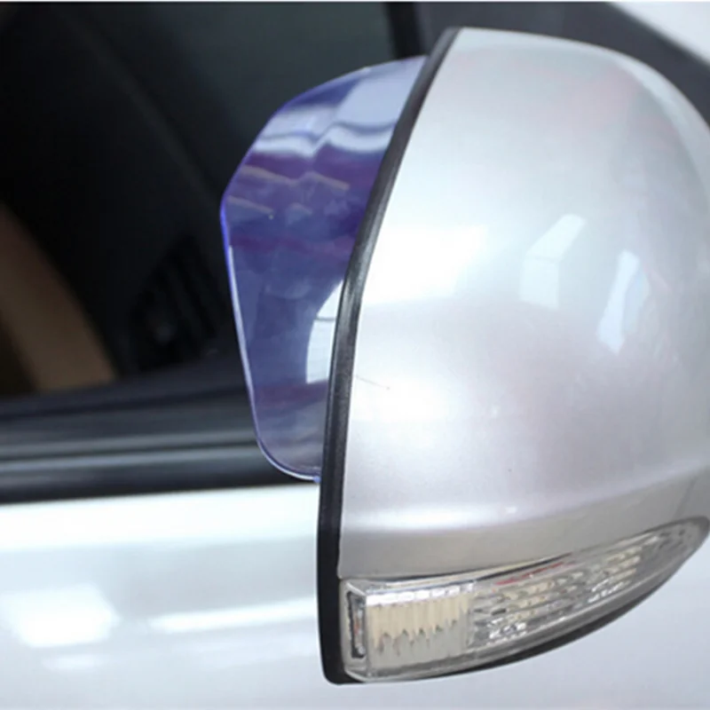 for fiat 500 panda Bravo Ottimo Car Rearview Mirror Rain Blades car back mirror eyebrow rain cover 2Pcs car styling