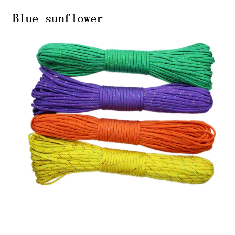 

100FT Rainbow Paracord 550 Paracord Parachute Cord Lanyard Rope Mil Spec Type III 7Strand Climbing Camping survival equipment