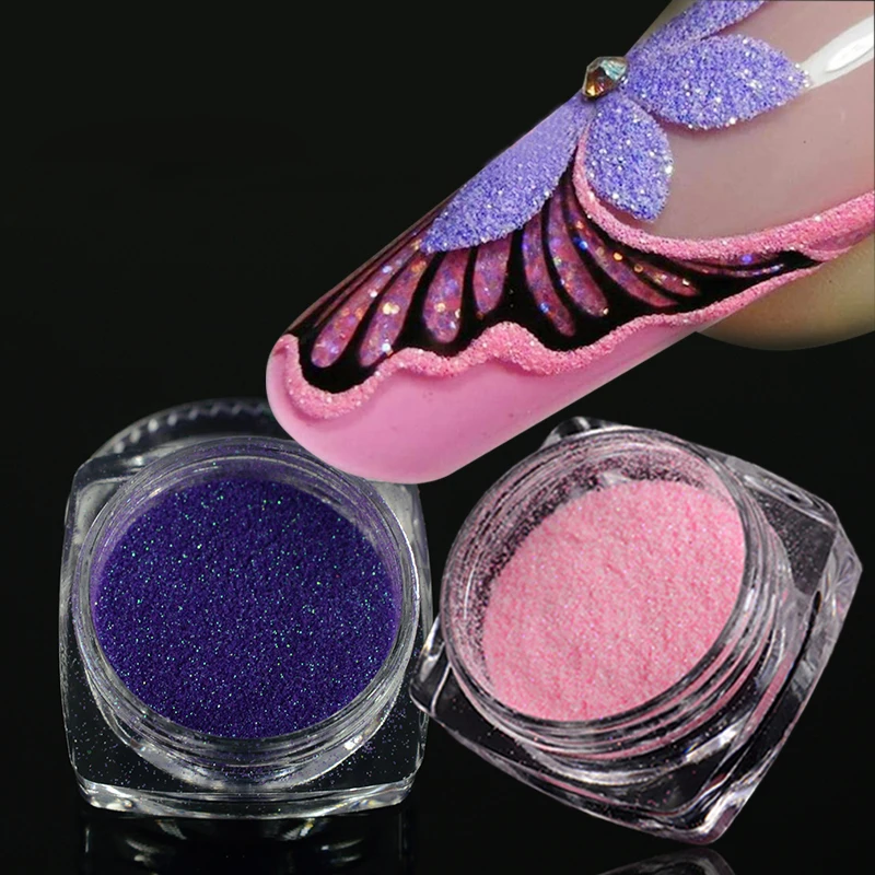 1pcs Colorful Nail Glitter Sugar Powder Manicure Pigment Fine Nail