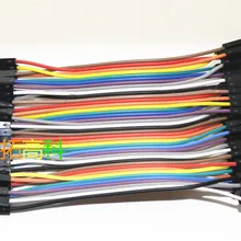 40 шт./лот 10 см 2,54 мм 1pin женский Перемычка провода Dupont кабель