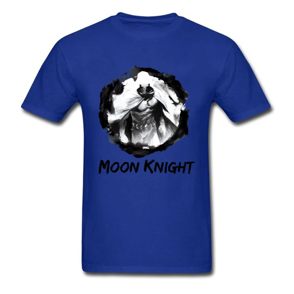 O-Neck Star War Moon Knight Portal 100% Cotton Mens Top T-shirts Summer Tops T Shirt Newest Clothing Shirt Short Sleeve Moon Knight Portal blue