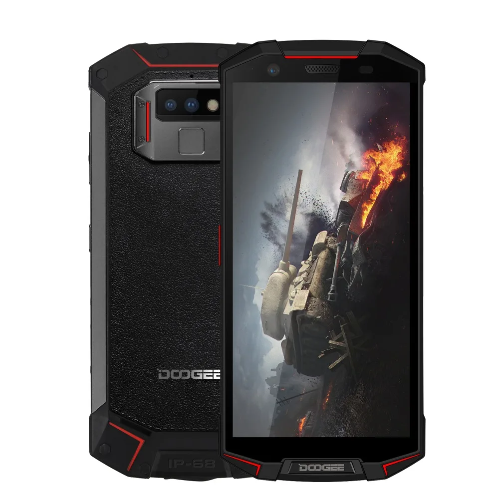 IP68 DOOGEE S70 Lite Rugged Phone 4GB+64GB Dual Back Cameras 13MP Fingerprint ID Smartphone 5.99inch Octa Core Dual SIM NFC GPS