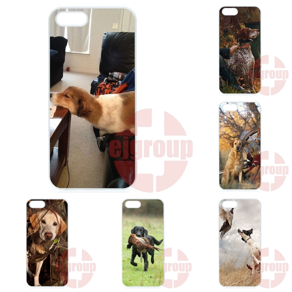 Шаблоны печати Для Apple iPhone 4 4S 5 5C SE 6 S 7 Плюс 4.7 5.5 iPod Touch охотничье ружье собака