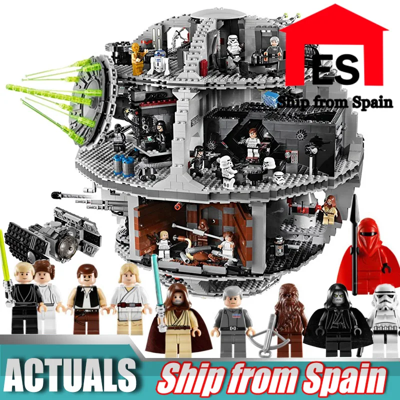

DHL 05035 The Death Star Set Building Blocks Bricks Kits Compatible with Lego 10188 Children Educational DIY Toy
