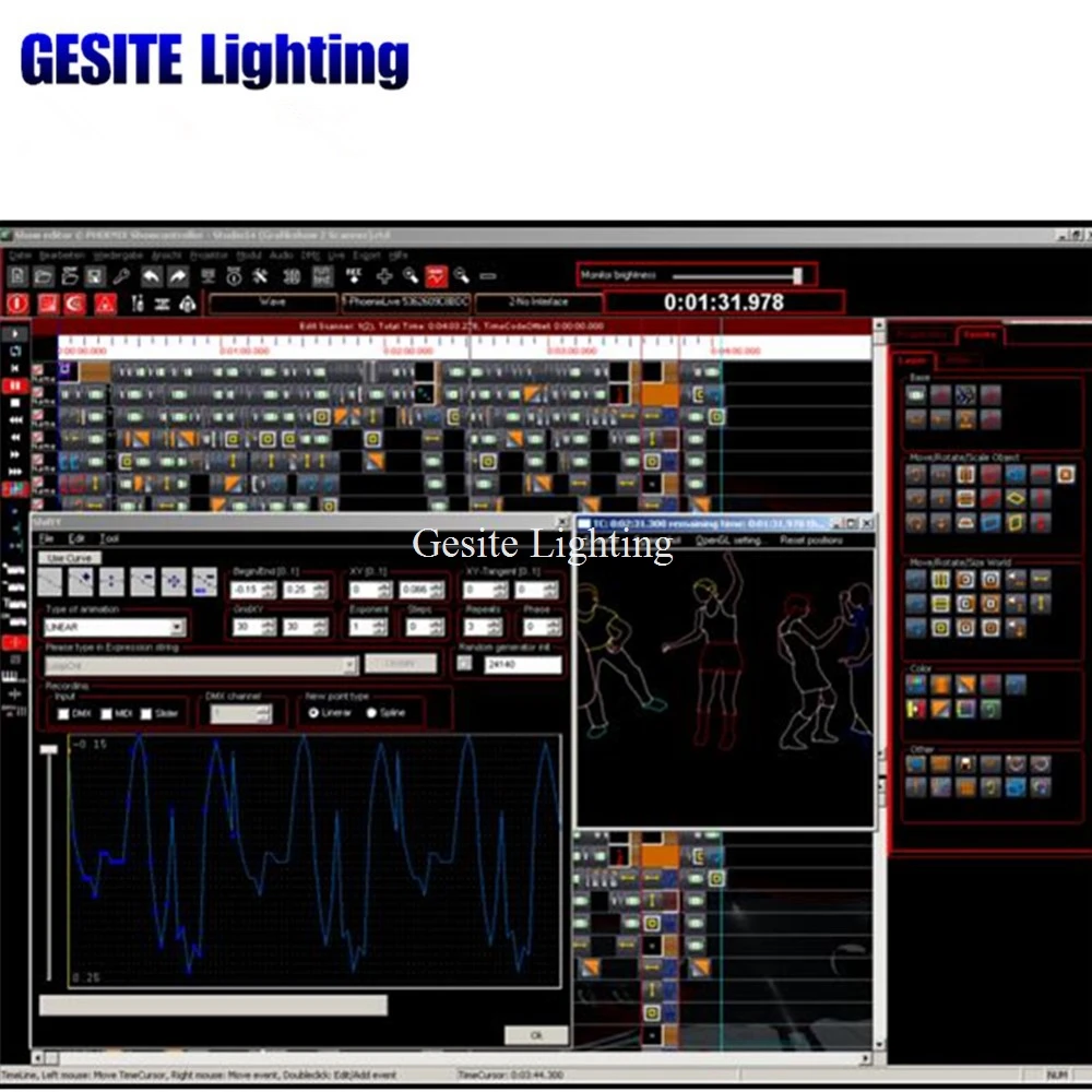 

PHOENIX laser light show software, Ilda DMX Laser software USB