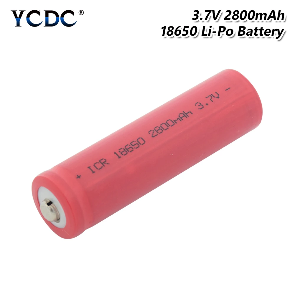 

1/2/4 Pieces 3.7 V 18650 2800mAh Led Torch Power Bank Flashlight Interphone Replacement Cells Batteries ICR 18650 Li-ion Battery