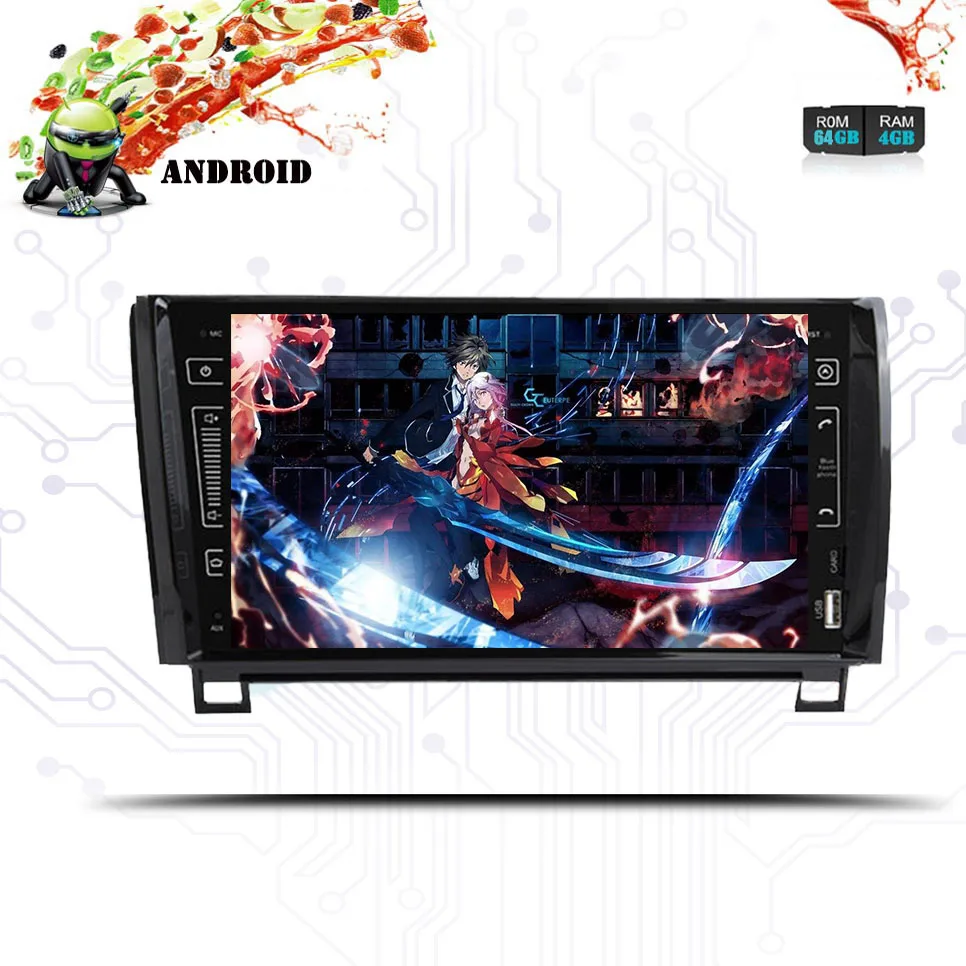 4G + 64G Android 9 0 автомобильный dvd плеер для toyota Tundra Sequoia 2007 2008 2009 2010 2013 Авторадио