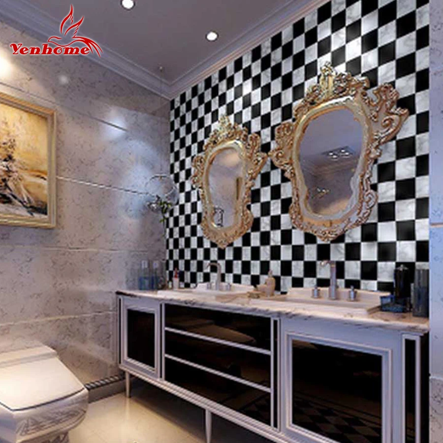 10 м кухня ванная ПВХ плитка мозаика самоклеющиеся обои для спальни кирпичная настенная бумага водонепроницаемые настенные наклейки домашний декор