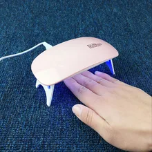 6 Вт USB AC/DC 12 V гель-лака SUN мини Мышь белый свет Светодиодный УФ-лампа для лечения Ногтей Гель-лак для Портативный, маникюр, машинка для маникюра, 2 Цвет