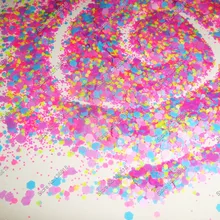 Устойчив к растворителям блеск смешанные Матовые Неоновые цвета шестигранные формы для DIY гель и акриловый лак для ногтей