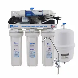 Обратного осмоса питьевой воды фильтрации Системы 75gpd мембраны ro катионита ионообменных фильтров/100-240 В/ европа два-контактный разъем