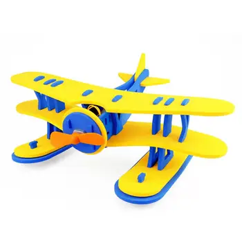 

DIY EVA Foam Hand Throwing Free Flying Glider Plane Handmade Assembly Aircraft for Kids Outdoor Sports Toy Random Color