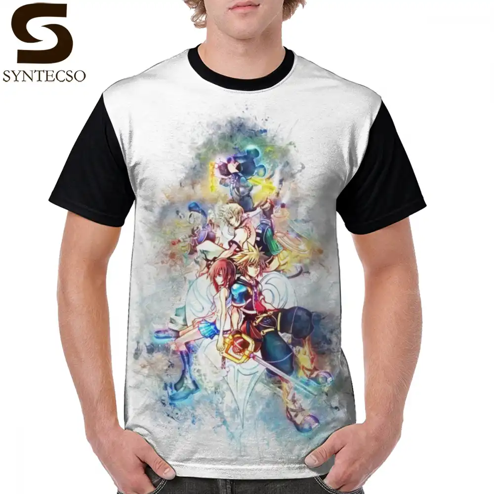 Manga Anime Comic T Shirt Kingdom Hearts Family T Shirt Printed Male Graphic Tee Shirt Fashion Funny Plus Size Tshirt Aliexpress