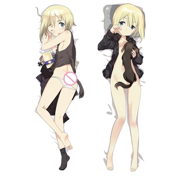 

STRIKE WITCHES Hot Japanese Anime Hugging Pillow Cover Case Pillowcases Decorative Pillows Double-Sided 2Way 2WT 50X160CM
