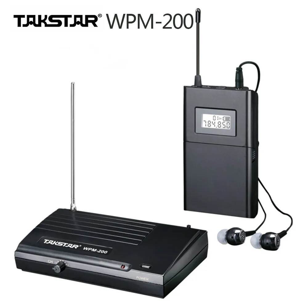 Original Takstar wpm-200 Transmitter&Receiver Stage monitors one set UHF Wireless Monitor System In-Ear Stereo Wireless Headset Original Takstar wpm-200 Transmitter&Receiver Stage monitors one set UHF Wireless Monitor System In-Ear Stereo Wireless Headset