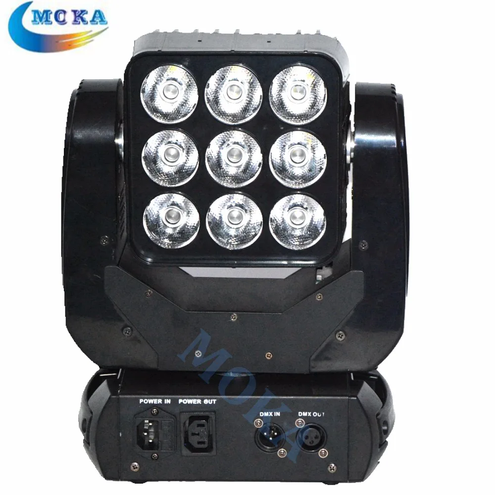 9*10W 4in1 RGBW LED Moving Head Beam Matrix Blinder Light DMX Matrix Moving Head Effect Light  Disco Lighting