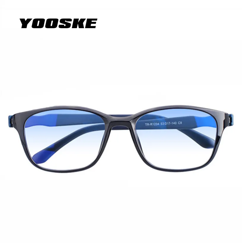 YOOSKE, ультра-светильник, очки для чтения, для женщин и мужчин, анти-голубые лучи, очки для чтения, двойная пленка по рецепту, очки для дальнозоркости