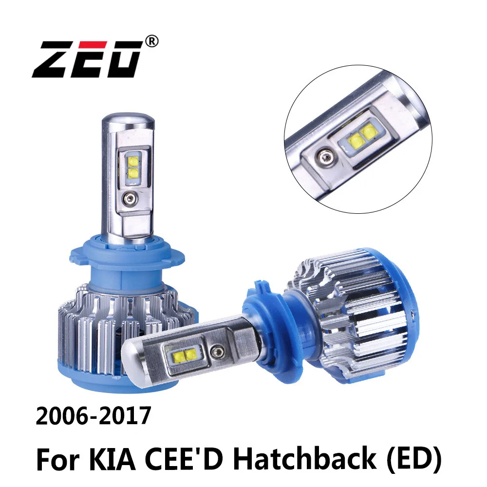 For Kia CEE'D Hatchback (ED) 2006 2017 6000lm Super Bright H7 Led H1
