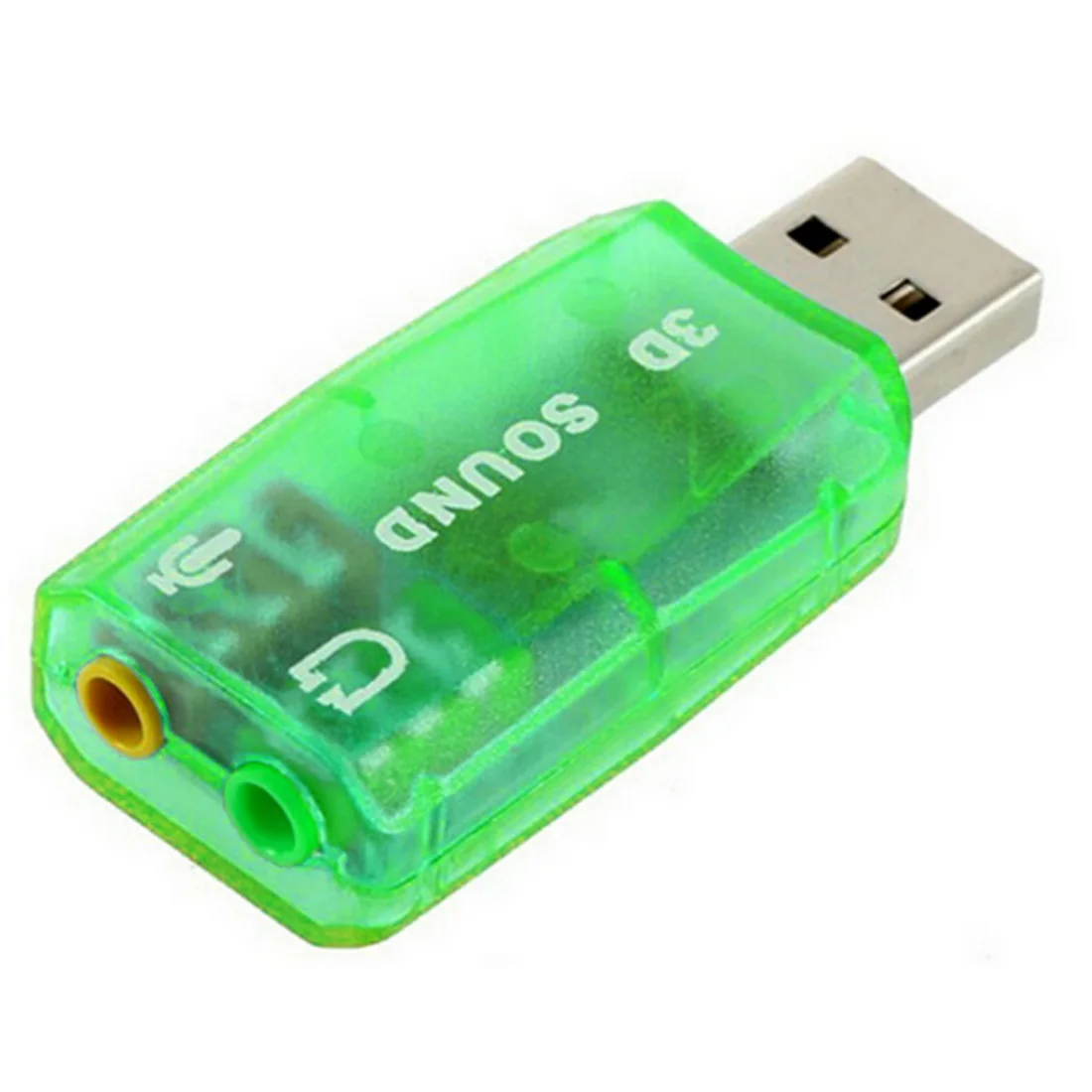 USB звуковая карта Внешний 5 1 канальный с 3 мм разъемом для наушников и микрофона