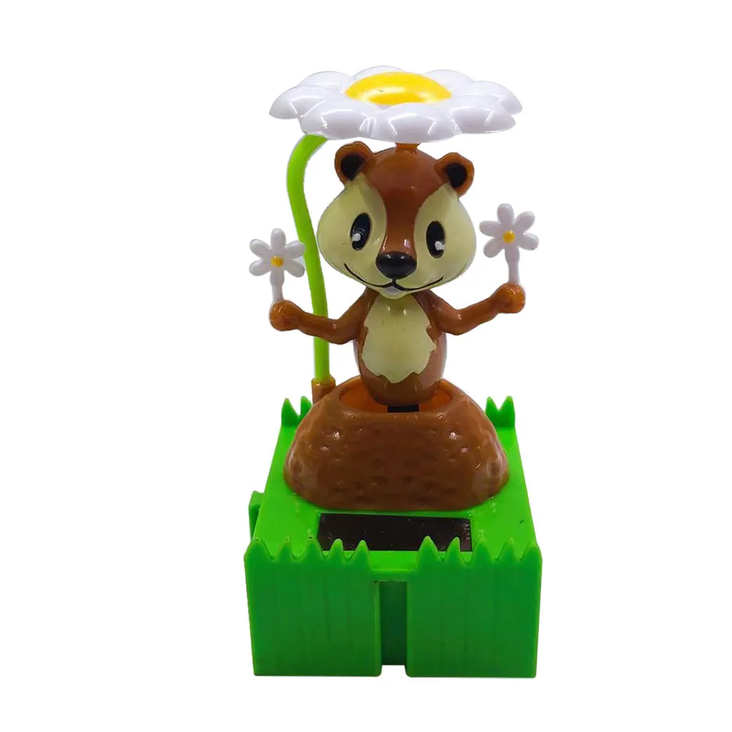 

Fashion Solar Shaking Car Decoration Cute Garden Little Squirrel Shape Car Decoration Car Ornaments Car Styling