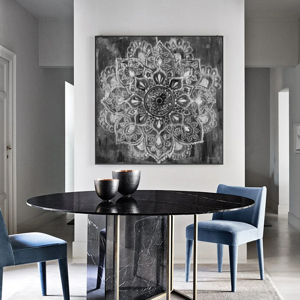 Modern Mandala Flowers Wall Art Canvas Prints Abstract Flowers Decorative Canvas Art Paintings Cuadros Pictures Home Wall Decor Modern Mandala Flowers Wall Art Canvas Prints Abstract Flowers Decorative Canvas Art Paintings Cuadros Pictures Home Wall Decor