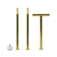 Заводская цена Лидер продаж 3 ярусный Торт плиты Стенд фитинги стойка для тарелок цвета: золотистый, серебристый Т форма стиль подходит для Teashop свадебный торт