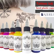 Перманентная Татуировка краска чернила для татуировки 30 мл макияж Германия импортные чернила макияж для тела макияж для бровей Губы цвет материал красота