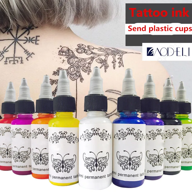 

permanent tattoo paint tattoo ink 30ML Makeup Germany imported ink body makeup makeup eyebrow lip color material beauty