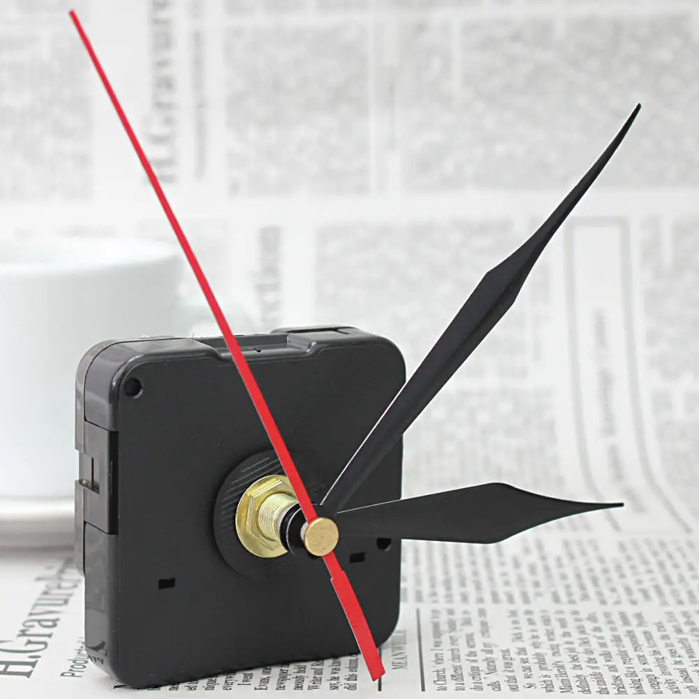 Механизм кварцевых часов, простой механизм для самостоятельной замены деталей, набор часов с черными и красными ручками