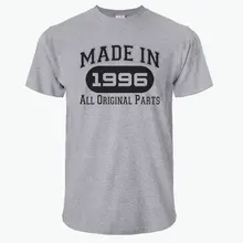 Men's T-Shirts Fashion 21st Birthday Gifts Made 1996 All Original Parts T-Shirt